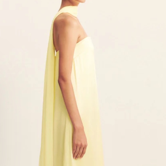 Shona Joy Lucent Scarf in Lemon - Picture 3 of 4